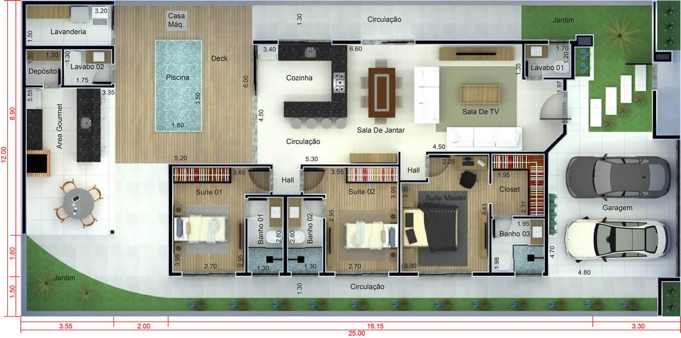 Plan de casa para asignación abierta - Planos de Casas, Modelos de